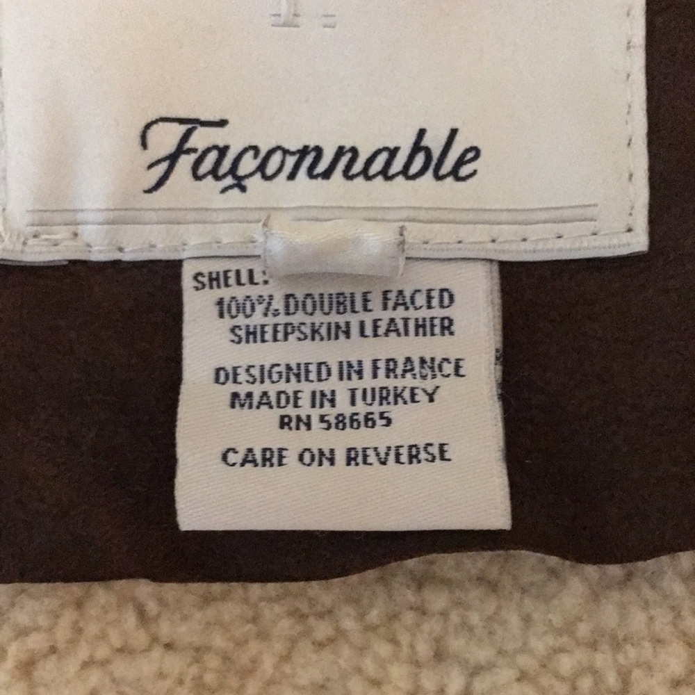 FACONNABLE | Women's Genuine Shearling Bomber Jacket - Picture 14 of 17